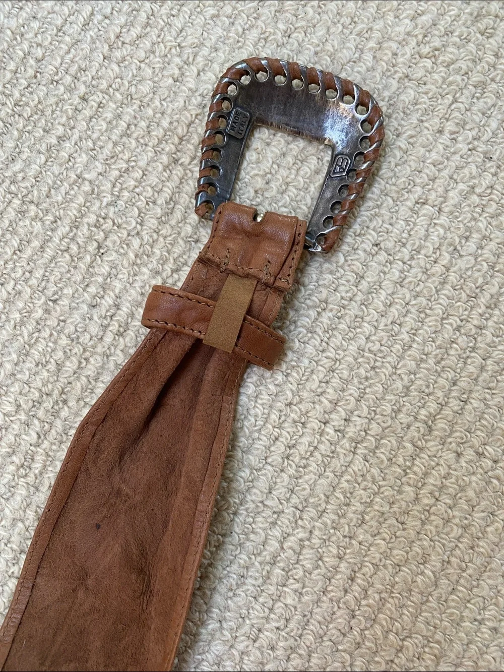 Streets Ahead Genuine Brown Leather Belt